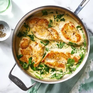 Creamy Garlic Chicken with Spinach