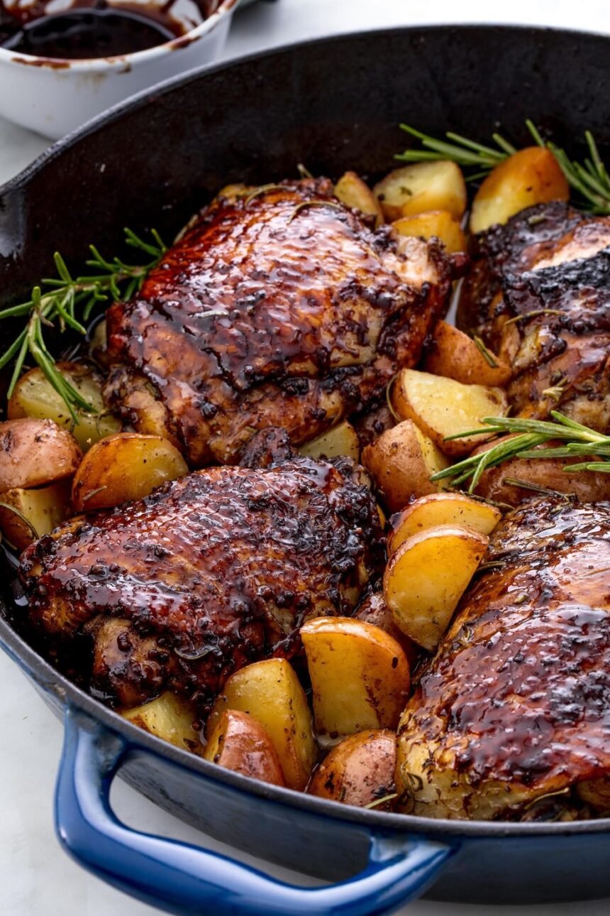 Balsamic Glazed Chicken Thighs