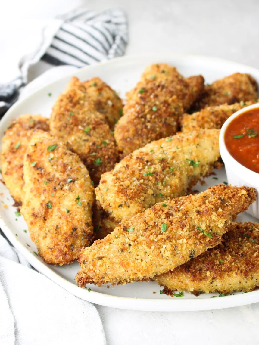 Crispy Parmesan Herb Chicken Tenders